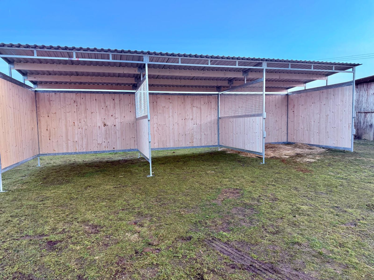 Holzunterstand für Pferde 3 x 6 m