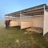 Holzunterstand für Pferde 3 x 6 m