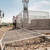 Stěna kombinovaná 1/2 palubky 1/2 síť nebo kulatina - Texas Connection